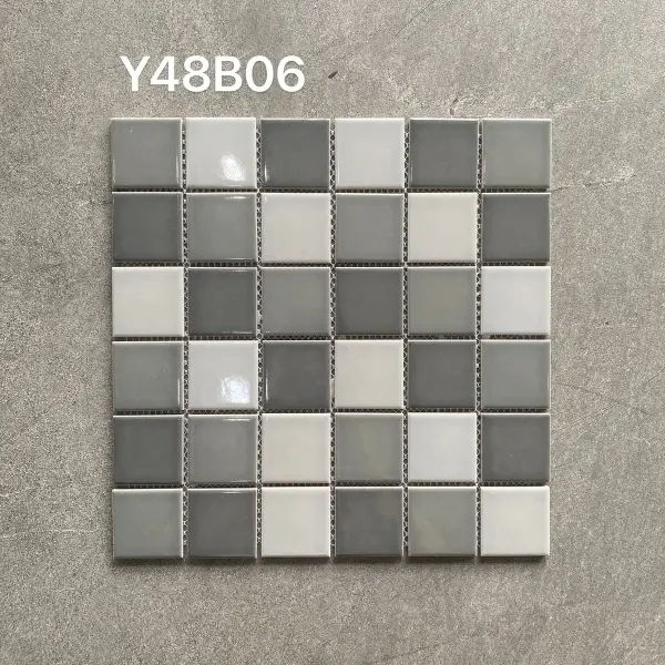 Glazed porcelain mosaic, 48 x 48 mm, selection 152