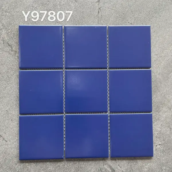 Glazed porcelain mosaic, 97 x 97 mm, selection 154