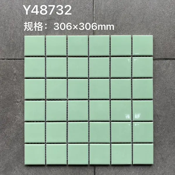 Glazed porcelain mosaic, 48 x 48 mm, selection 159