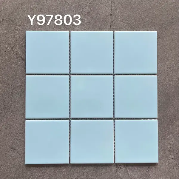 Glazed porcelain mosaic, 97 x 97 mm, selection 163