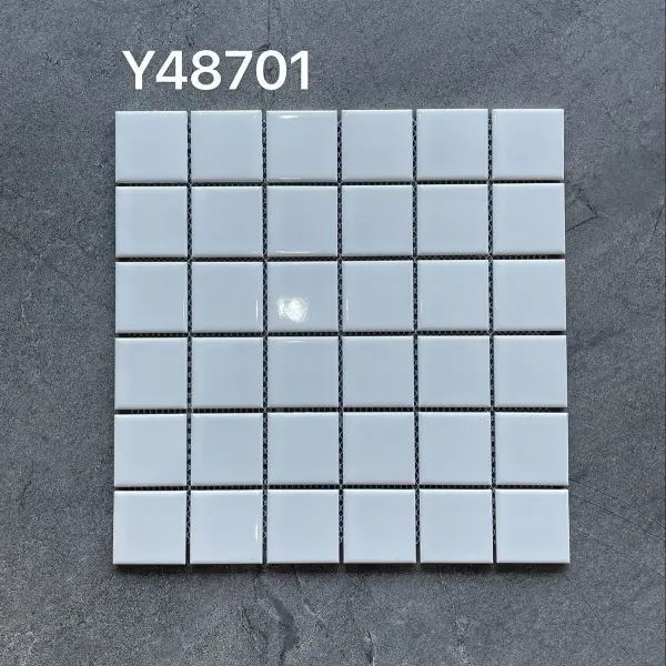 Glazed porcelain mosaic, 48 x 48 mm, selection 168