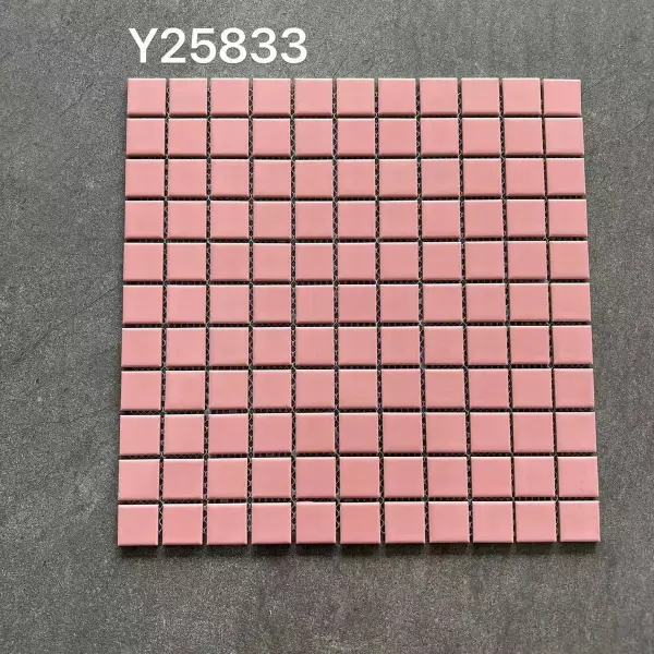 Glazed porcelain mosaic, 25 x 25 mm, selection 171