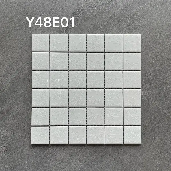 Glazed porcelain mosaic, 48 x 48 mm, selection 172