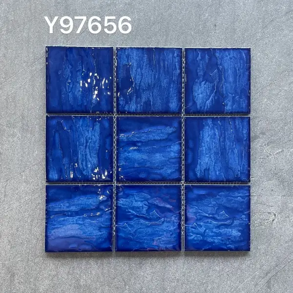 Glazed porcelain mosaic, 97 x 97 mm, selection 175