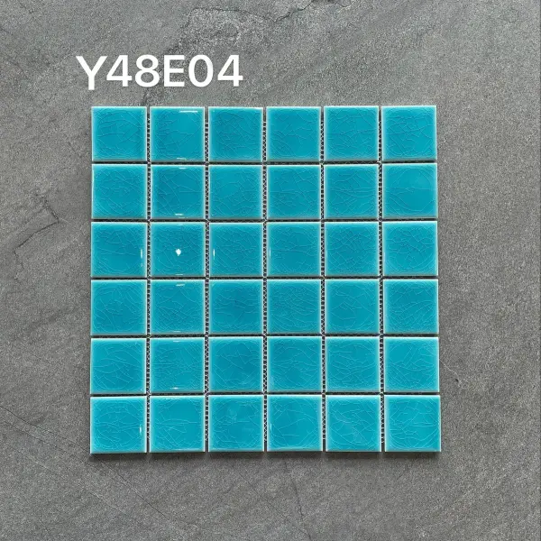 Glazed porcelain mosaic, 48 x 48 mm, selection 178