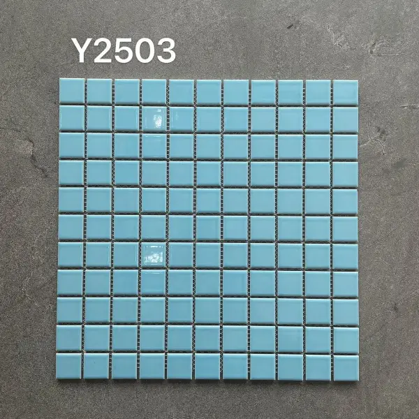 Glazed porcelain mosaic, 25 x 25 mm, selection 179