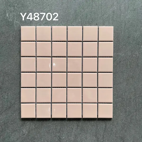 Glazed porcelain mosaic, 48 x 48 mm, selection 190