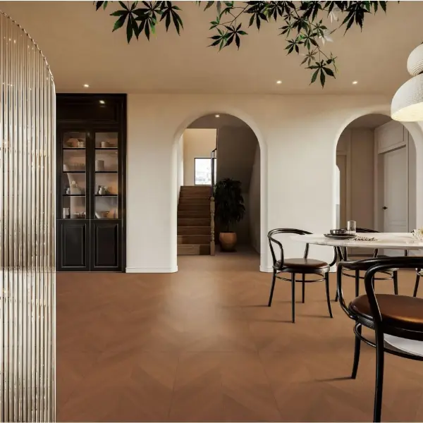 600 x 1200 mm wood-look tile application scene, selection 003