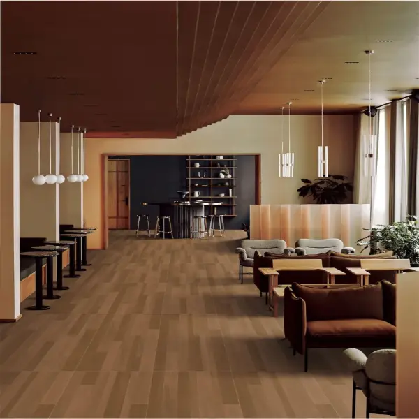 600 x 1200 mm wood-look tile application scene, selection 014