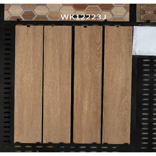 Indoor wood-look strip tile, 200 x 1200 mm, Series A selection 014