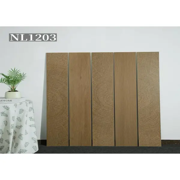 Indoor wood-look strip tile, 200 x 1200 mm, Series A selection 018