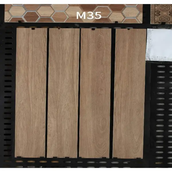Indoor wood-look strip tile, 200 x 1200 mm, Series A selection 038