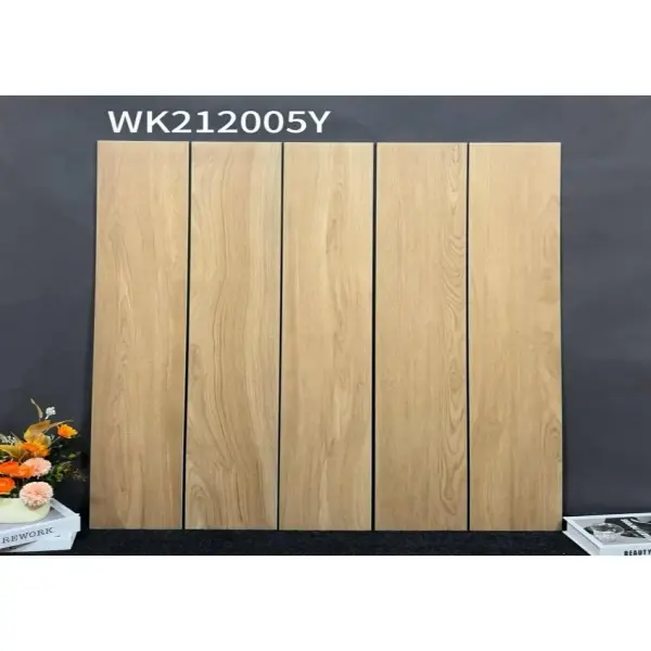 Indoor wood-look strip tile, 200 x 1200 mm, Series B selection 012
