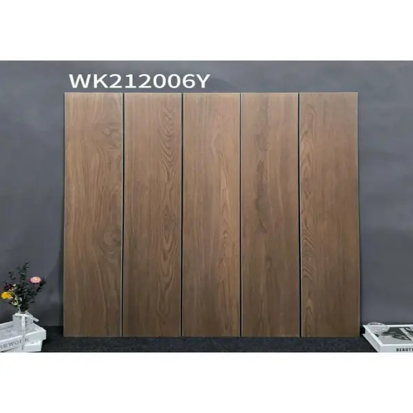 Indoor wood-look strip tile, 200 x 1200 mm, Series B selection 014