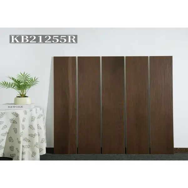 Indoor wood-look strip tile, 200 x 1200 mm, Series B selection 025